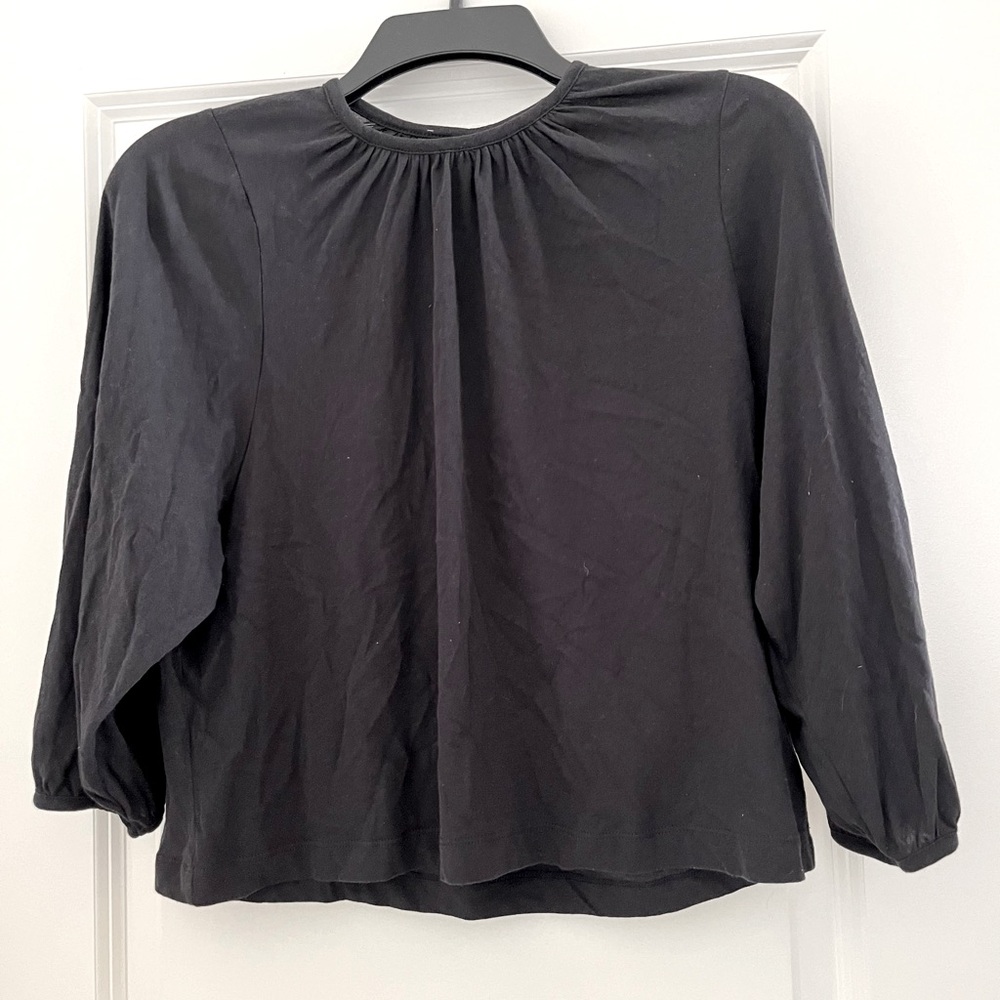 NWT Everlane The Air Poet Tee Black XS